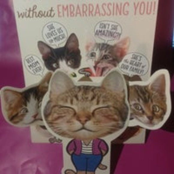 Happy Mother's Day card Cat theme - Picture 3 of 3